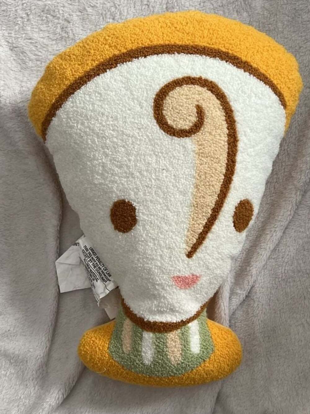 Pillowfort Disney Princess Belle Sidekick Chip Accent Decorative Pillow